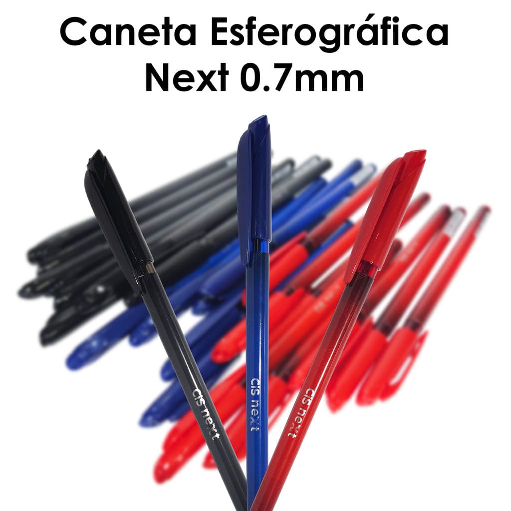 Caneta Esferográfica Next Ponta Fina 0.7mm. CIS