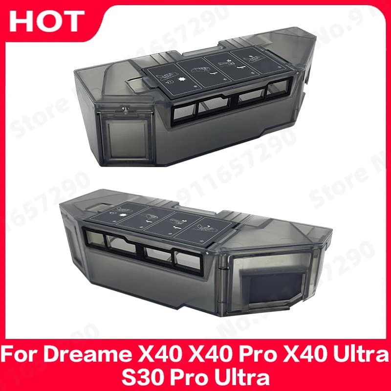 Para Dreame X40 X40 Pro X40 Ultra S30 Caixa De Poeira Peças Reposição Robô Aspirador Lixo Filtro Acessórios
