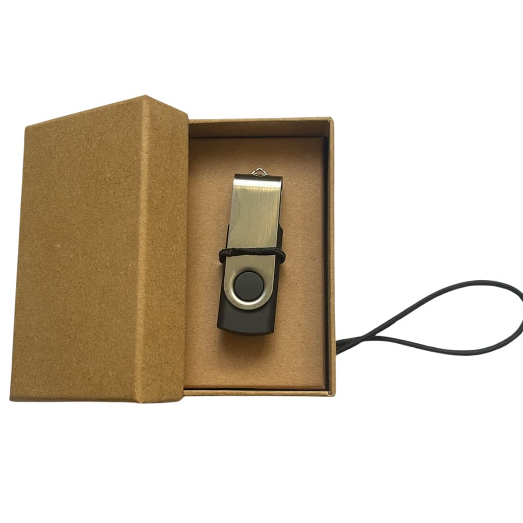 Kit Caixinha + Pen Drive Giratório Colorido Personalização a partir de 10 peças  somente o pen drive  (REF-KT4)