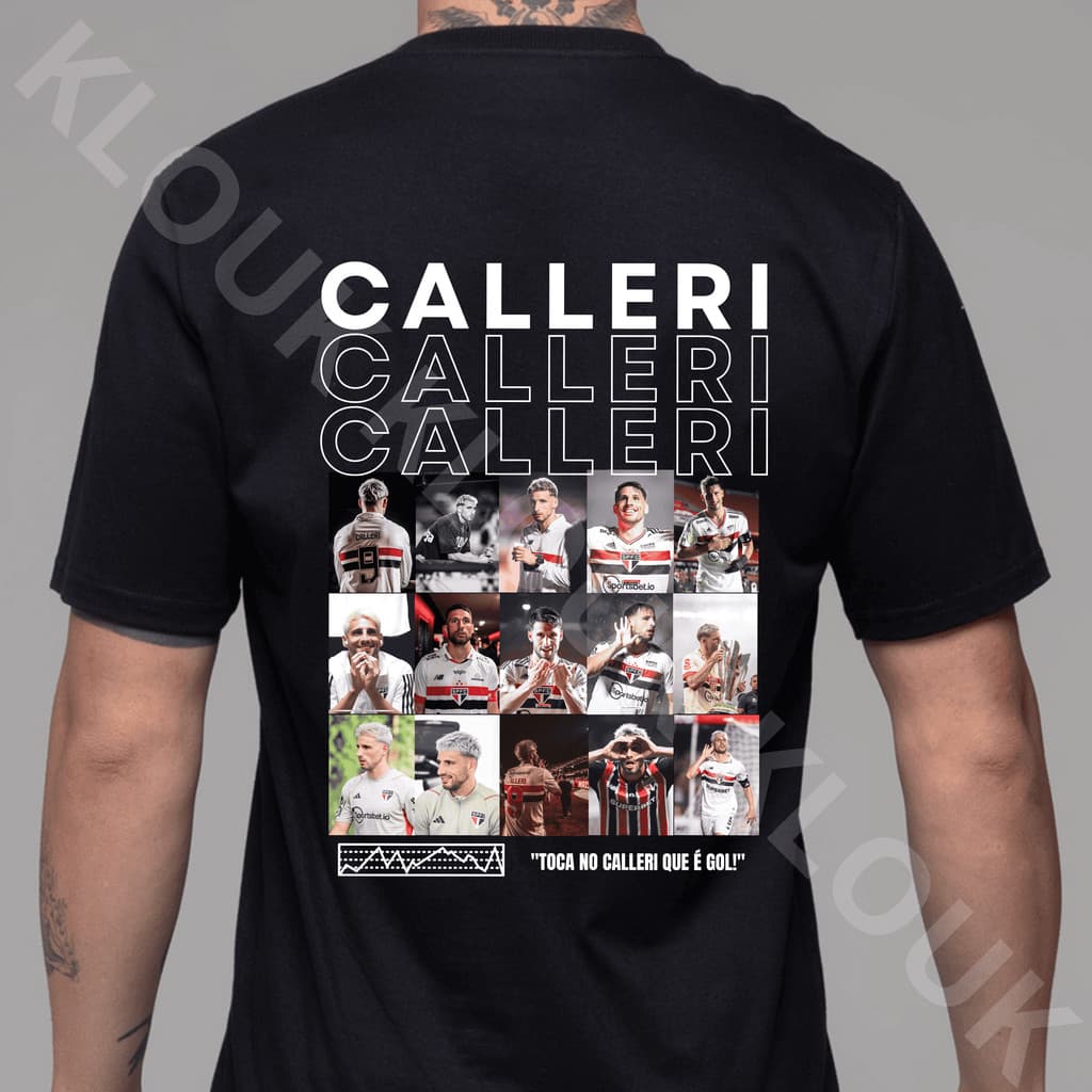 Camiseta Jogador Jonathan Calleri Futebol Clube Bola Esporte 100% Algodão