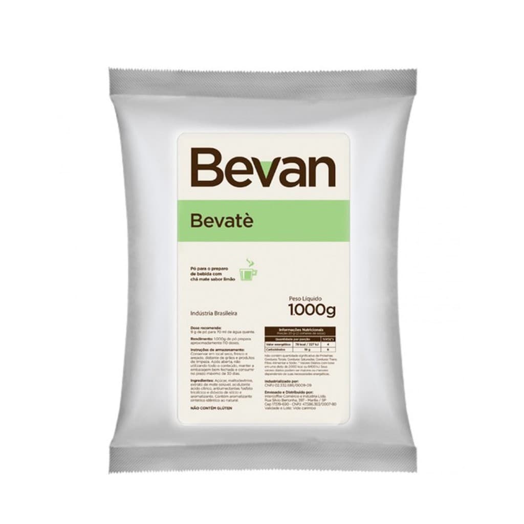 Chá Mate com Limão Solúvel Bevan Bevate 1Kg