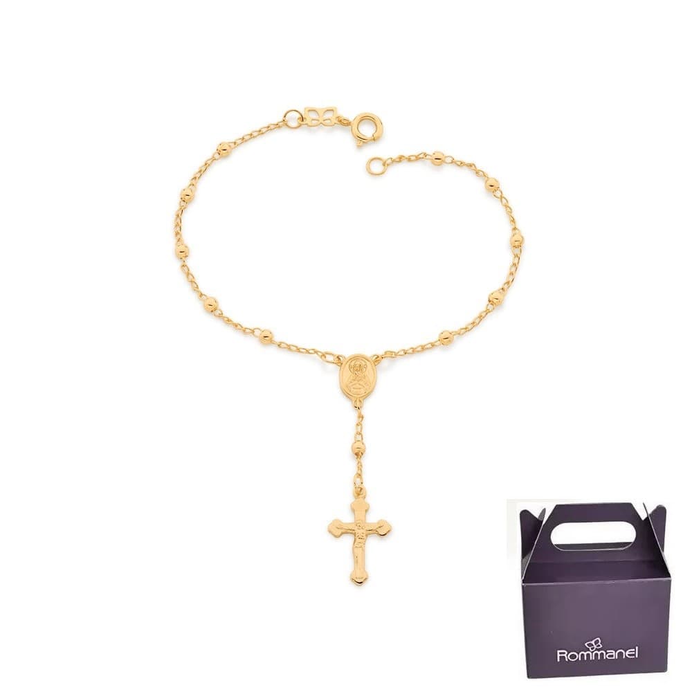 Pulseira Rommanel Terço Sagrado Coração De Maria 551675