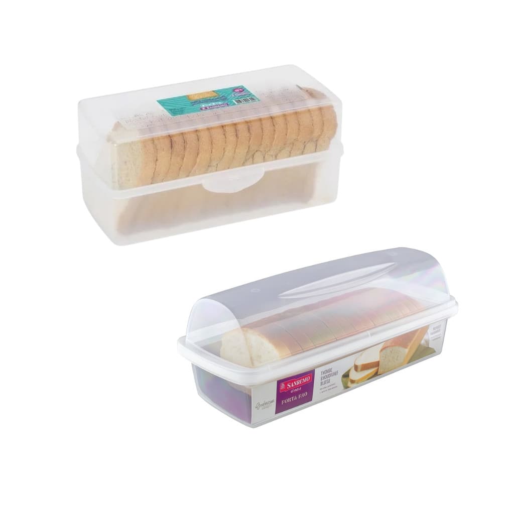 Kit Porta torrada e porta pão de forma organizador sanremo organizador funcional prático elegante