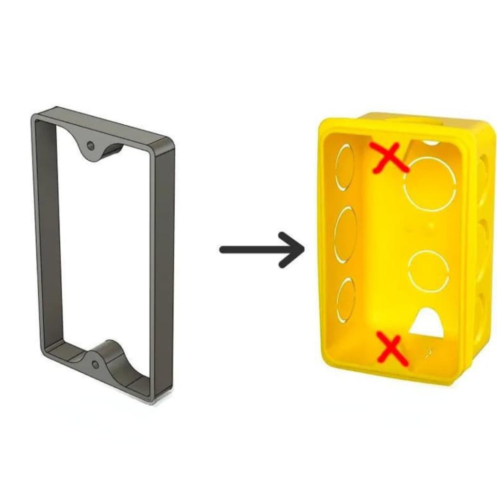 Reparo Salva Caixinha 4x2 Abas Tomada Interruptor Caixa de Luz - Expansor Reparador Universal Compacto Kit