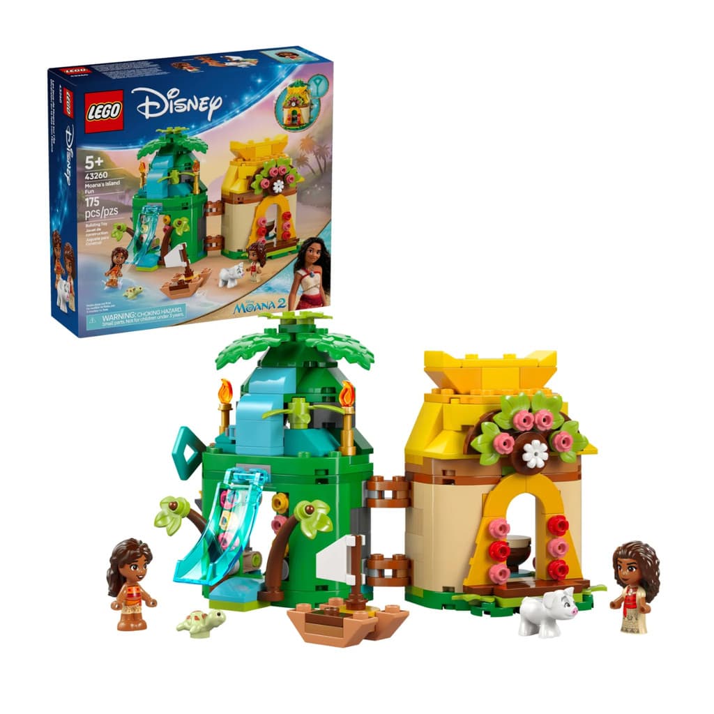Lego Diversão Na Ilha De Moana Blocos De Montar Disney Princesa 175 Peças
