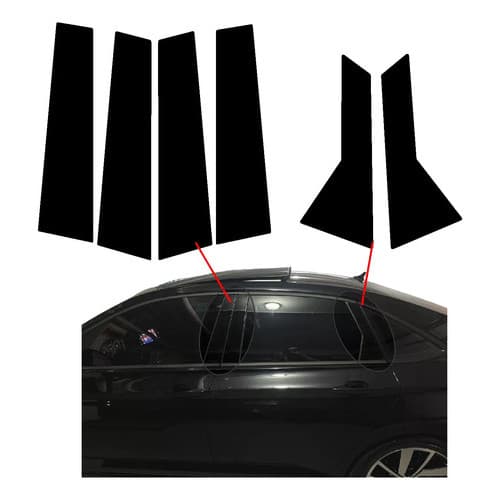 Coluna Black Piano Vw Jetta Novo Mk7 Gli Rline E Comfortline Black Piano