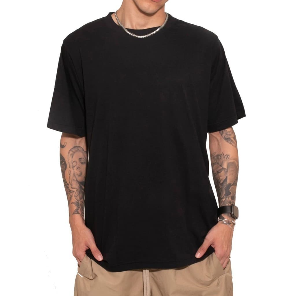 Camiseta Lisa Premium Oversized Unissex Casual