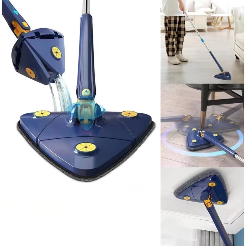 Esfregao Rodo Limpeza Triangulo Mop Giratorio 360° Rodo