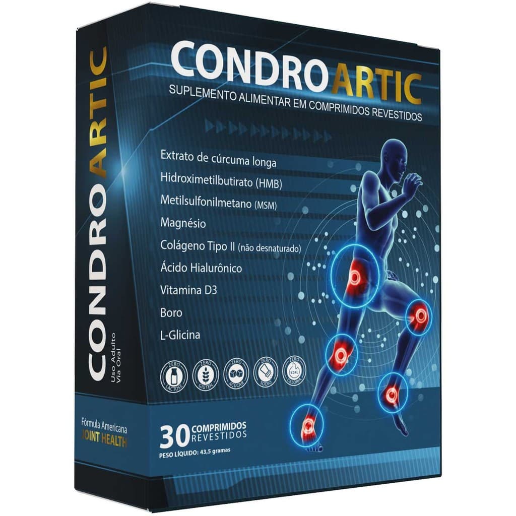 Condro Artic MSM Metilsulfonilmetano Curcumina Colágeno Tipo 2