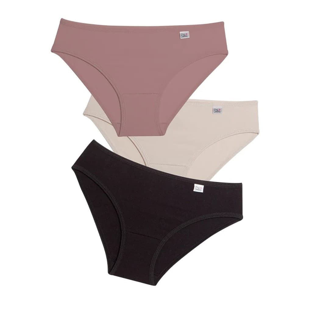 Calcinhas Infantil Algodão Del Rio kit com 3 peças