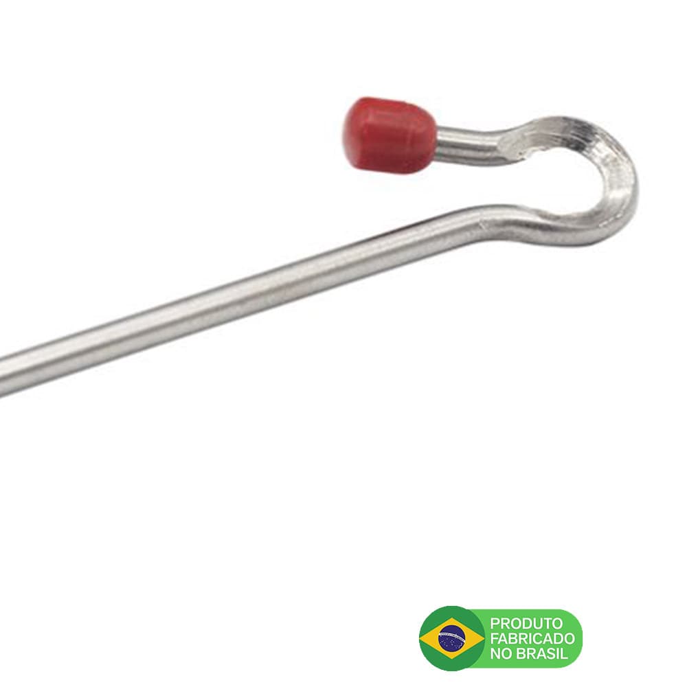 Antena Corta Pipa Moto Fixa Retrovisor Aço Inox Zincada M3B