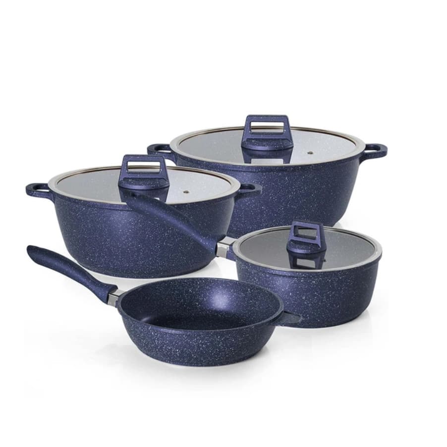 JOGO DE 4 PANELAS MODA DO CHEF GRANIFLON AZUL