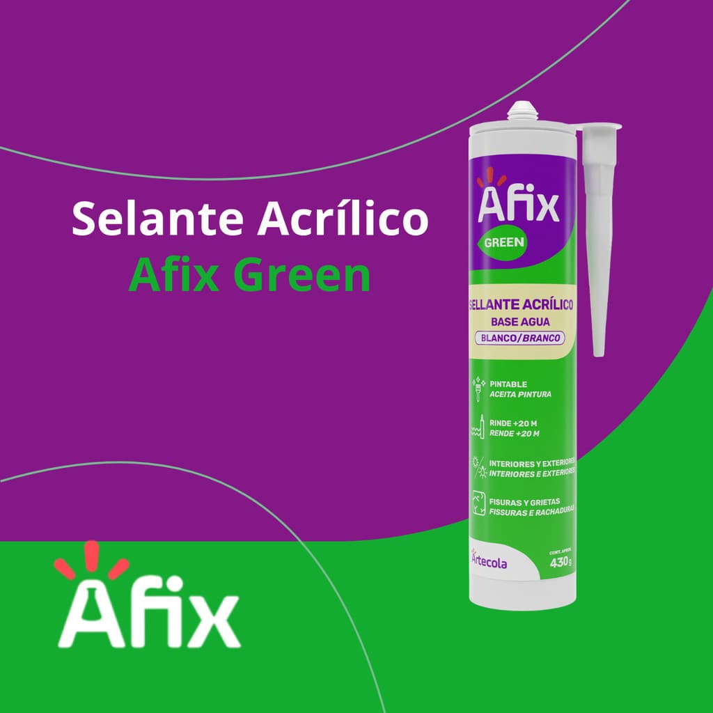 Selante Base D'água Branco 430g - Afix