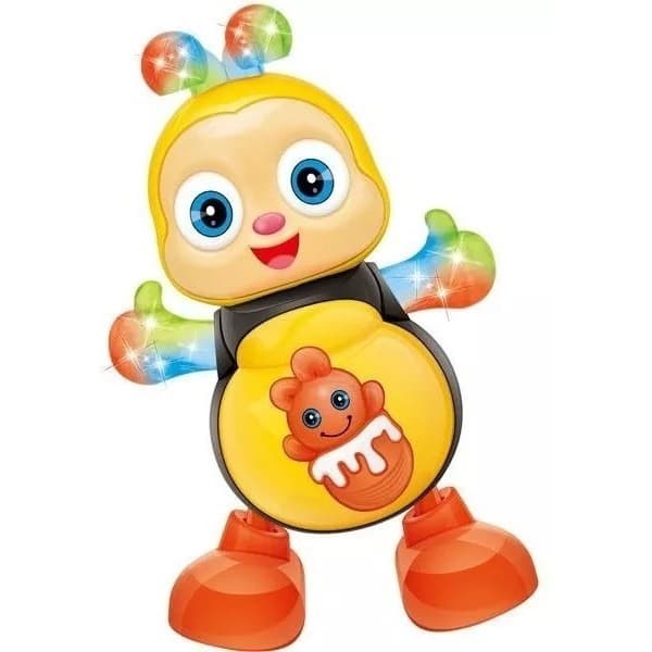 Abelhinha Brinquedo Infantil Musical Anda Dança Mexe Luz Som
