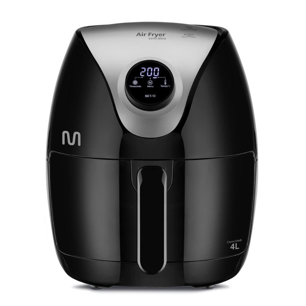Air Fryer 4L Digital 127V 1500W Preta Multi - GO205OUT [Remanufaturado com Garantia]