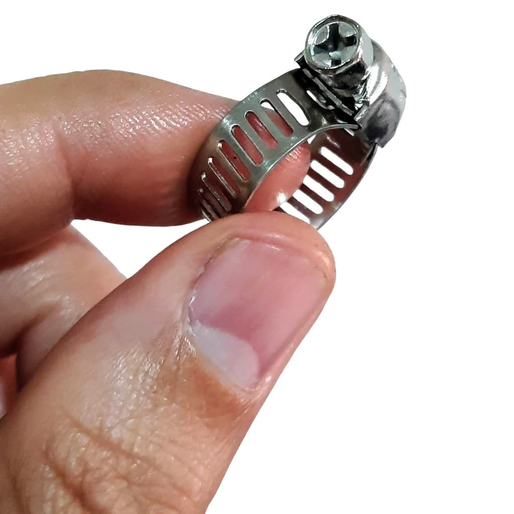 Kit 10 Abraçadeiras Rosca S/ Fim 1/2 Polegada 10x16mm Inox