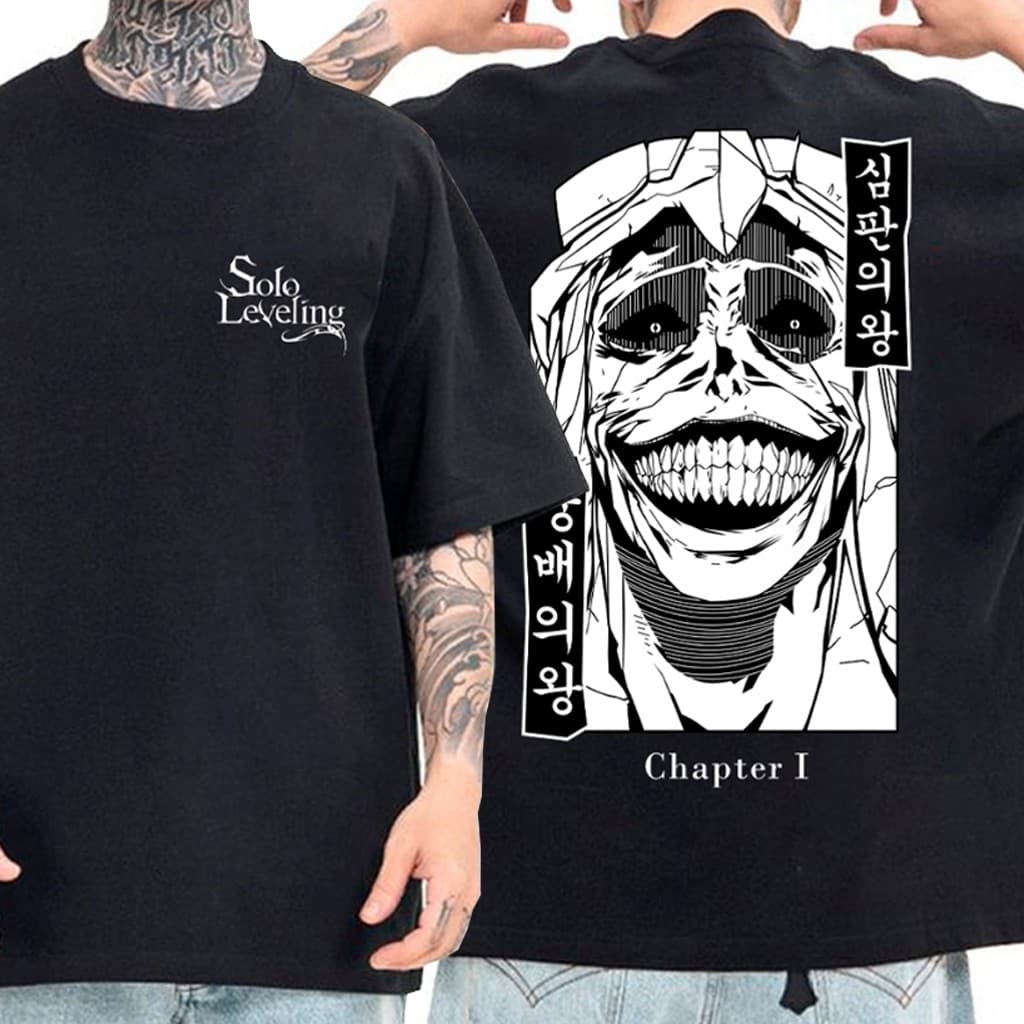 Camisa camiseta básica streetwear Solo Leveling Branco MAWNHA  Trend Box Mania