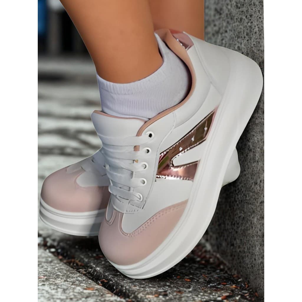 Tênis Infantil Feminino Sola Alta Casual Plataforma Original Air Escolar Confortável Leve Macio
