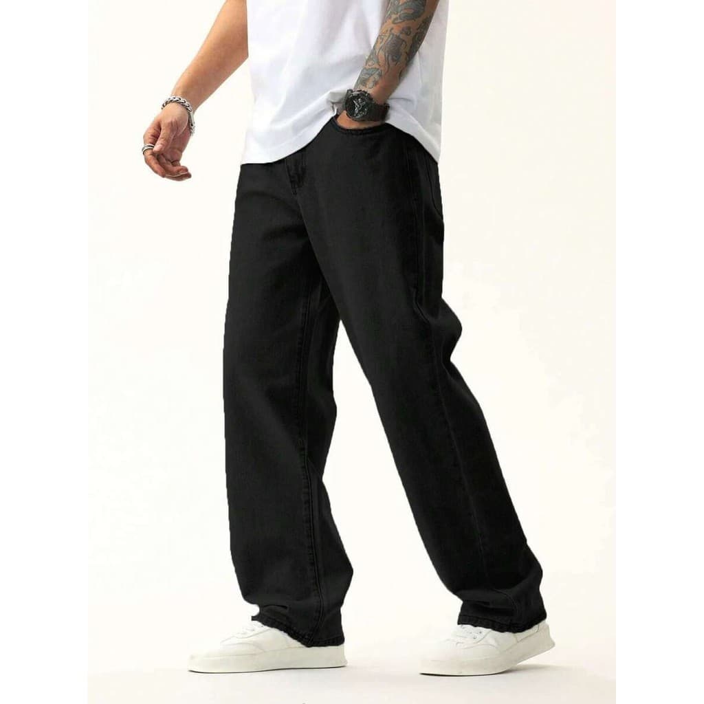 Calça Denim Baggy Masculina Balão Larga Carpenter 100% algodão Tecido Premium Dazzling Dia dos Pais