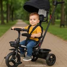 Triciclo Bicicleta  Empurra Patinetes Andador Quadriciclo Passeio Viagem Criança Carrinho