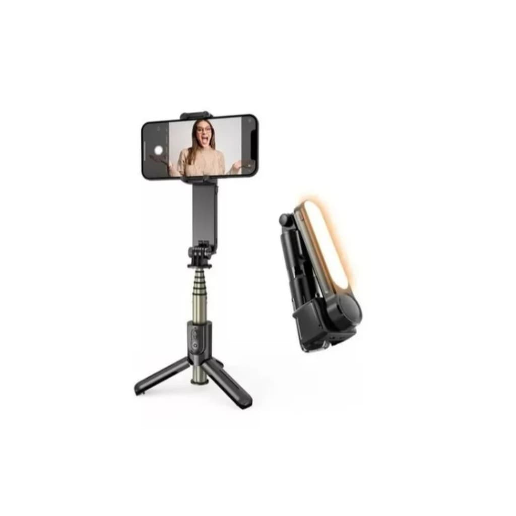 Estabilizador Gimbal Com Led Smartphone Bluetooth Tripé L09