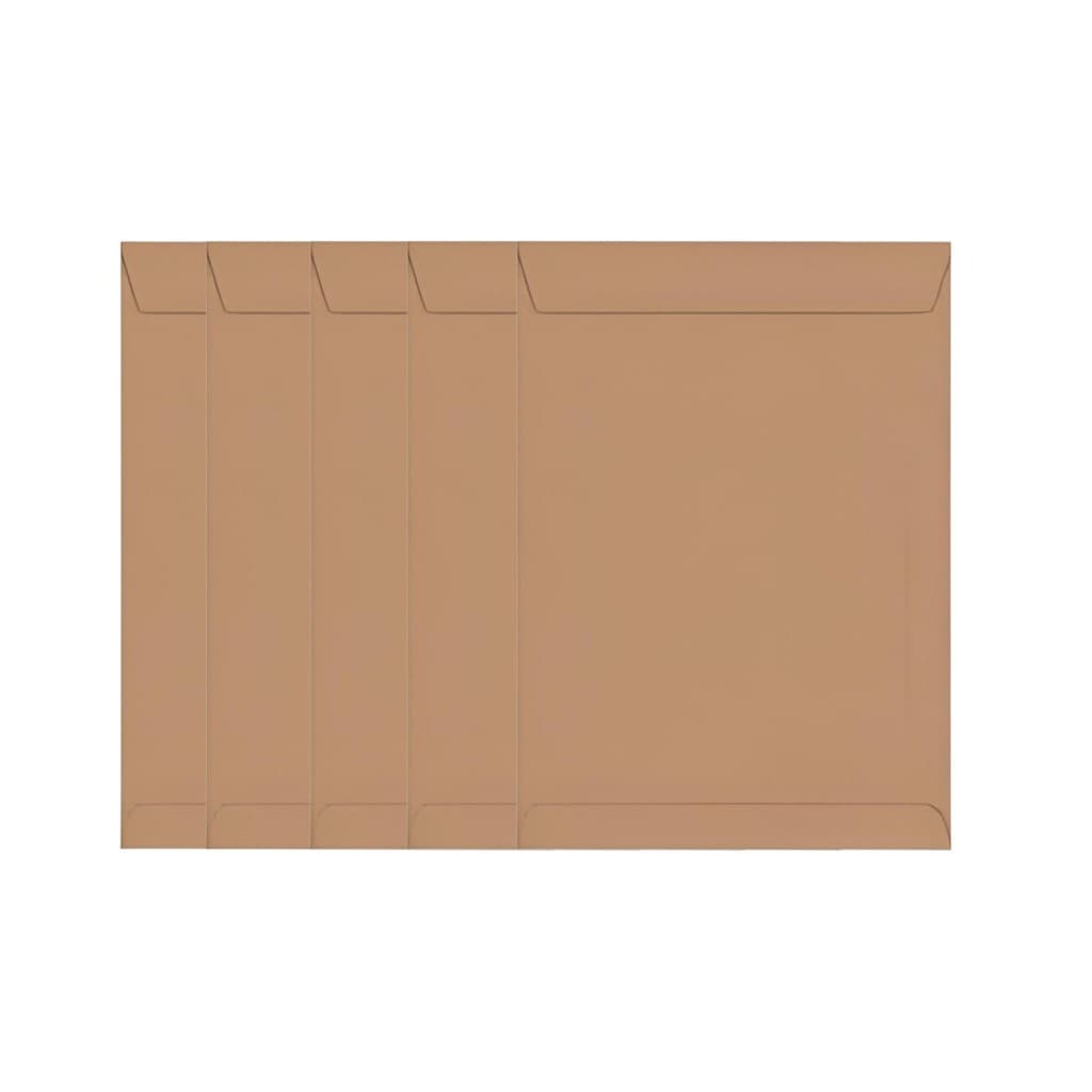 Envelopes 176mm x 250mm Meio Ofício A5 50 Unidades Pardo