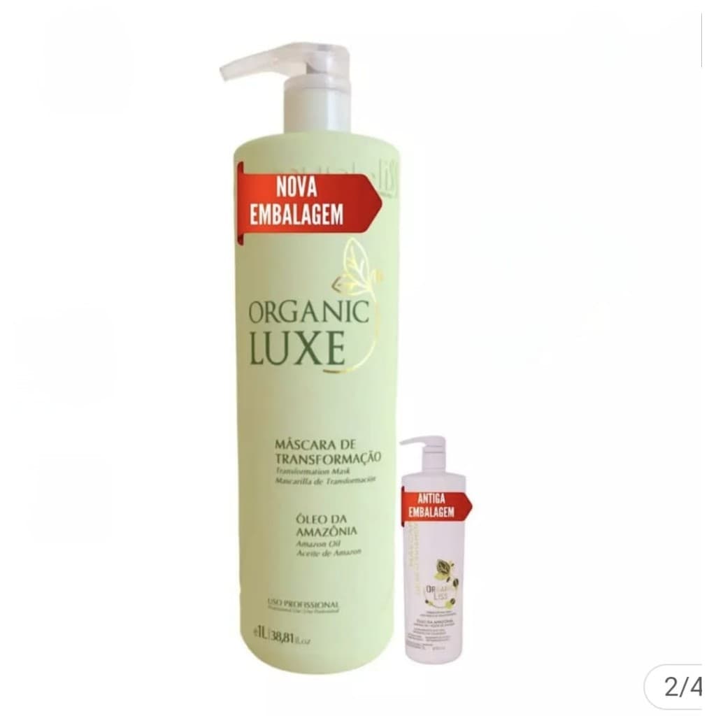 Escova Progressiva Organic Luxo Souple Liss Sem Formol 1lt