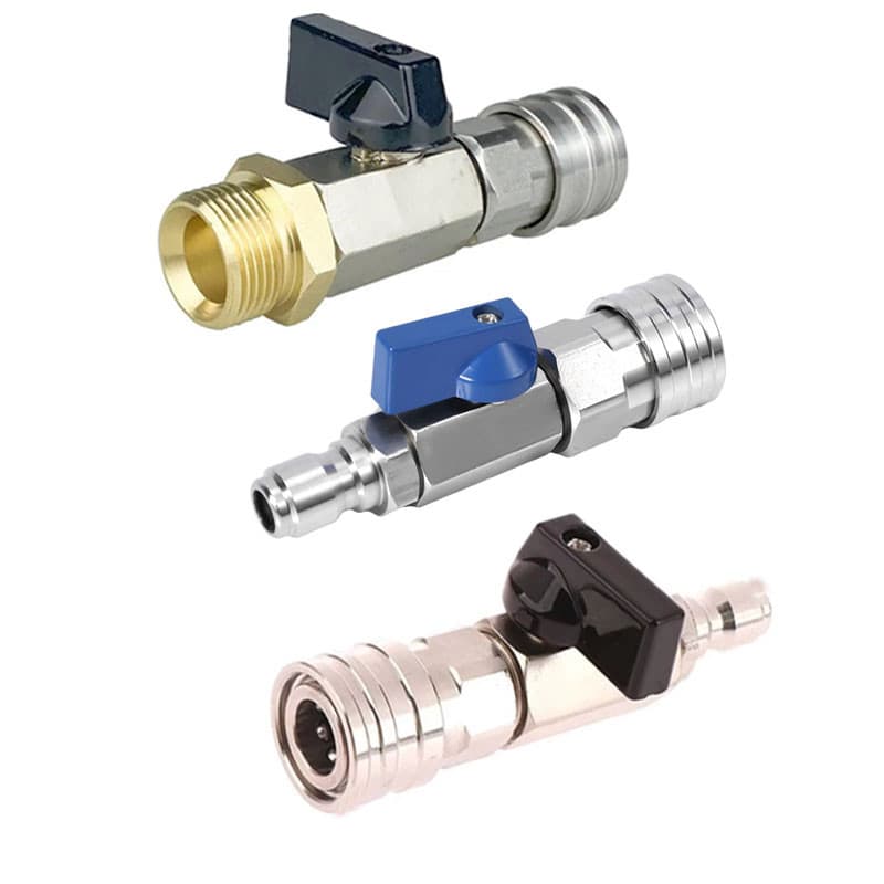 Kit De Válvula De Esfera Para Lavadora De Pressão 1/4 Conector Rápido E M22 14mm Interruptor De Mangueira De Elétrica Li