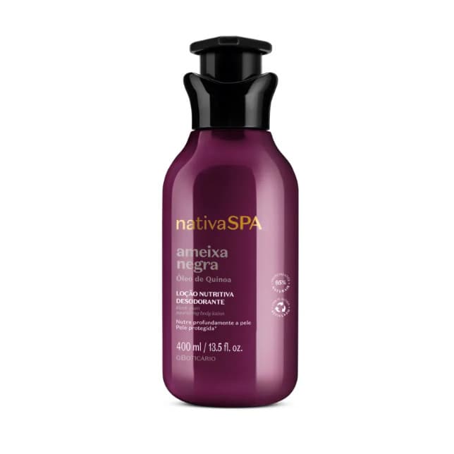 Creme Hidratante Corporal Ameixa Negra Nativa Spa Boticario 400ml