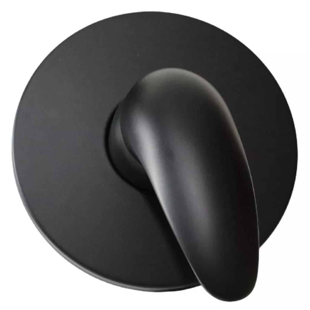 Acabamento Redondo para registro Monocomando Chuveiro padrão Deca Preto Fosco Black Premium