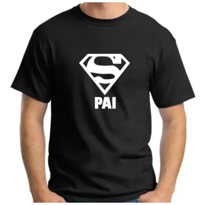 Camiseta Super Pai Camisa masculina feminina 100% Algodão Envio Já