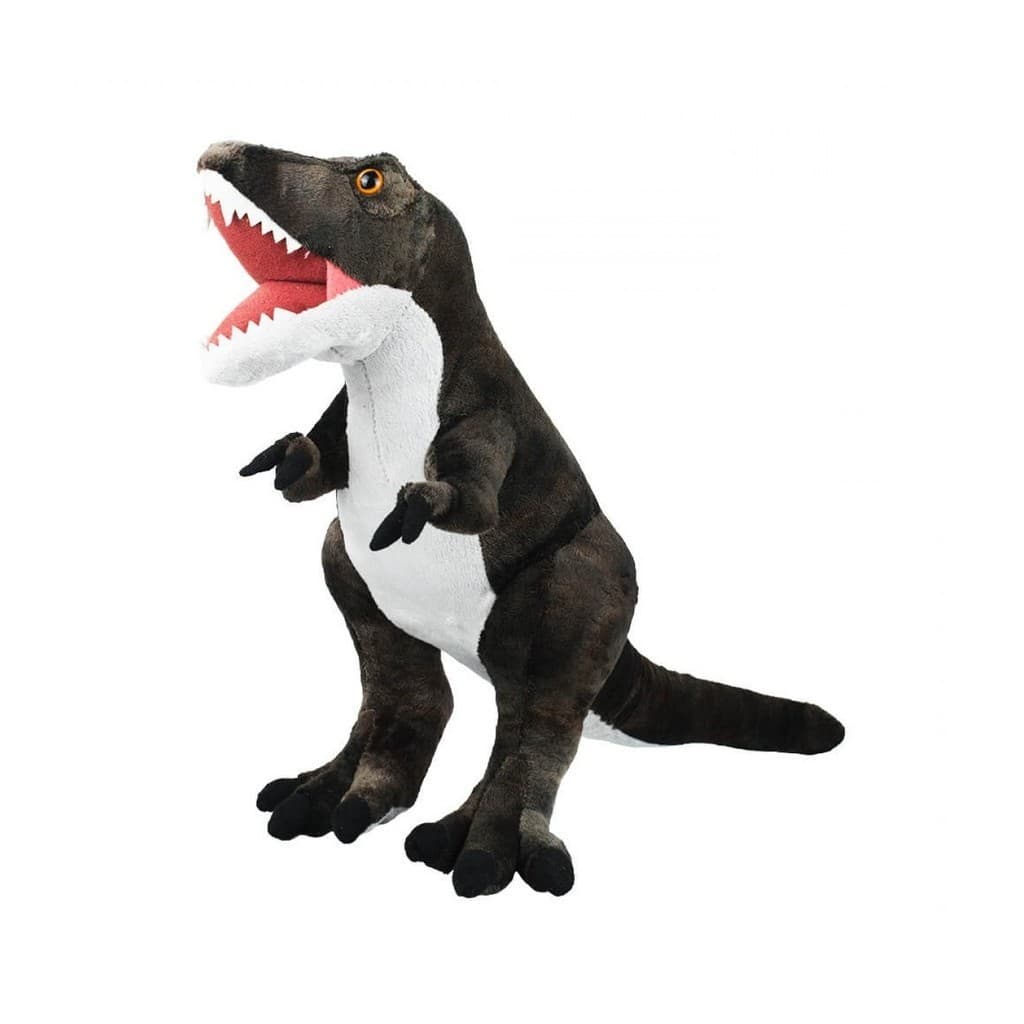 Dinossauro Realista De Pelúcia Marrom Tiranossauro Rex 32cm