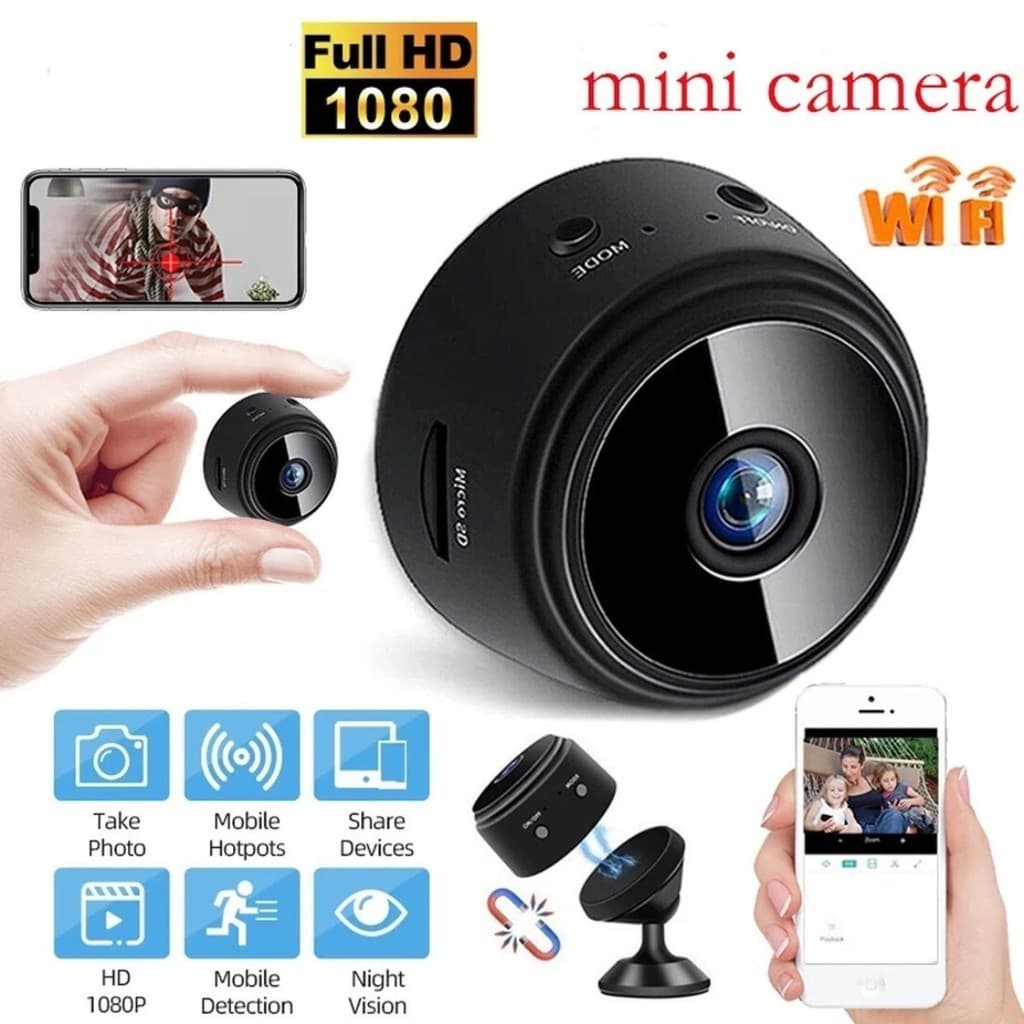 Câmera De Monitoramento Casa Empresa Uber A9 Fácil De Usar Camera Pequena Discreta Alta Qualidade