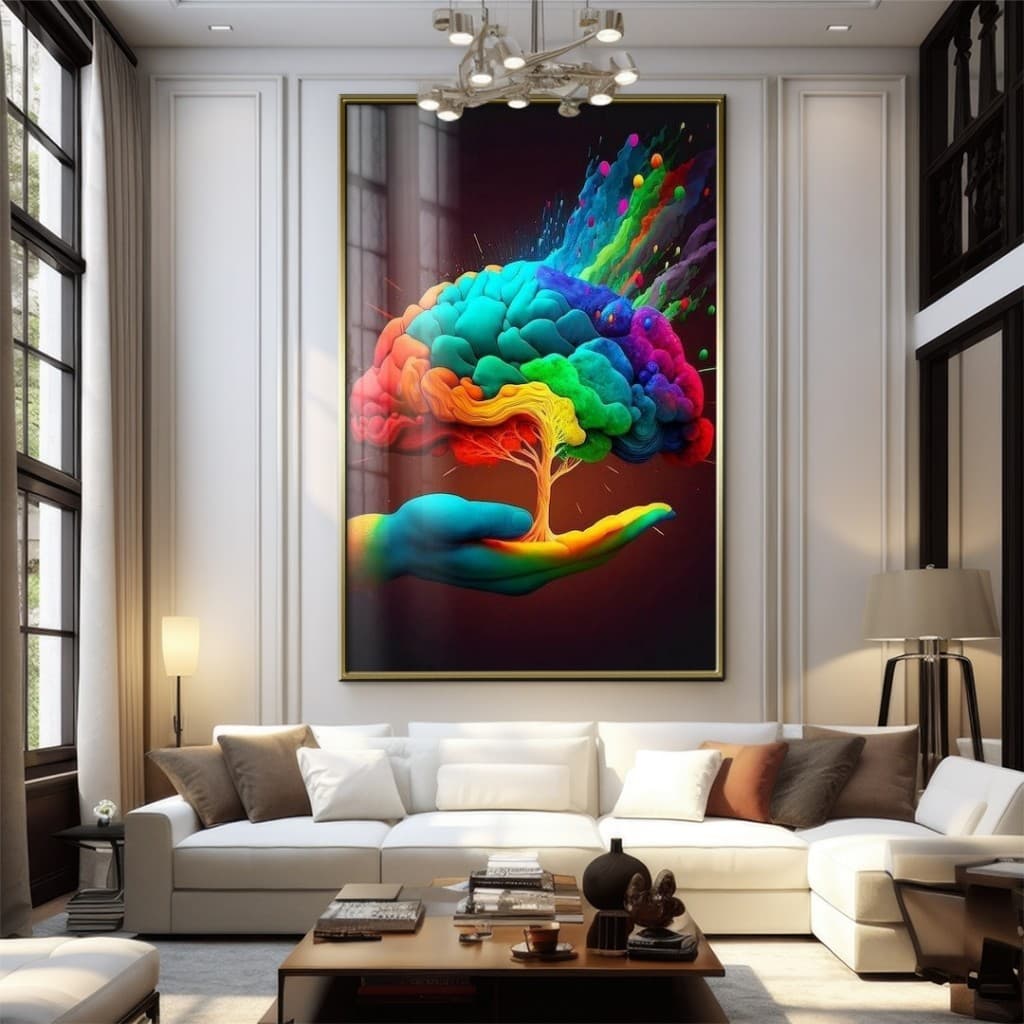 Quadro Decorativo GRANDE Alta Resolução Para Sala Quarto Escritório Quadro Psicologia 4