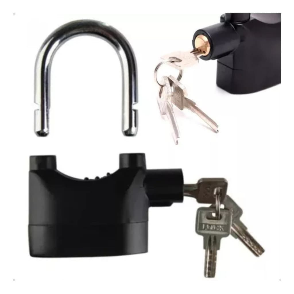 Cadeado Antifurto Com Alarme Sonoro Anti-furto Sirene 110db