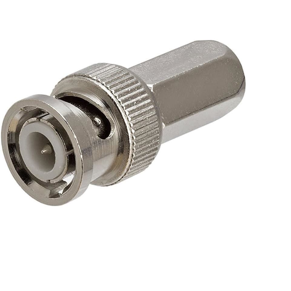 Kit 10 conector de rosca externa BNC, RG6, conjunto de 10 peças e 100 peças