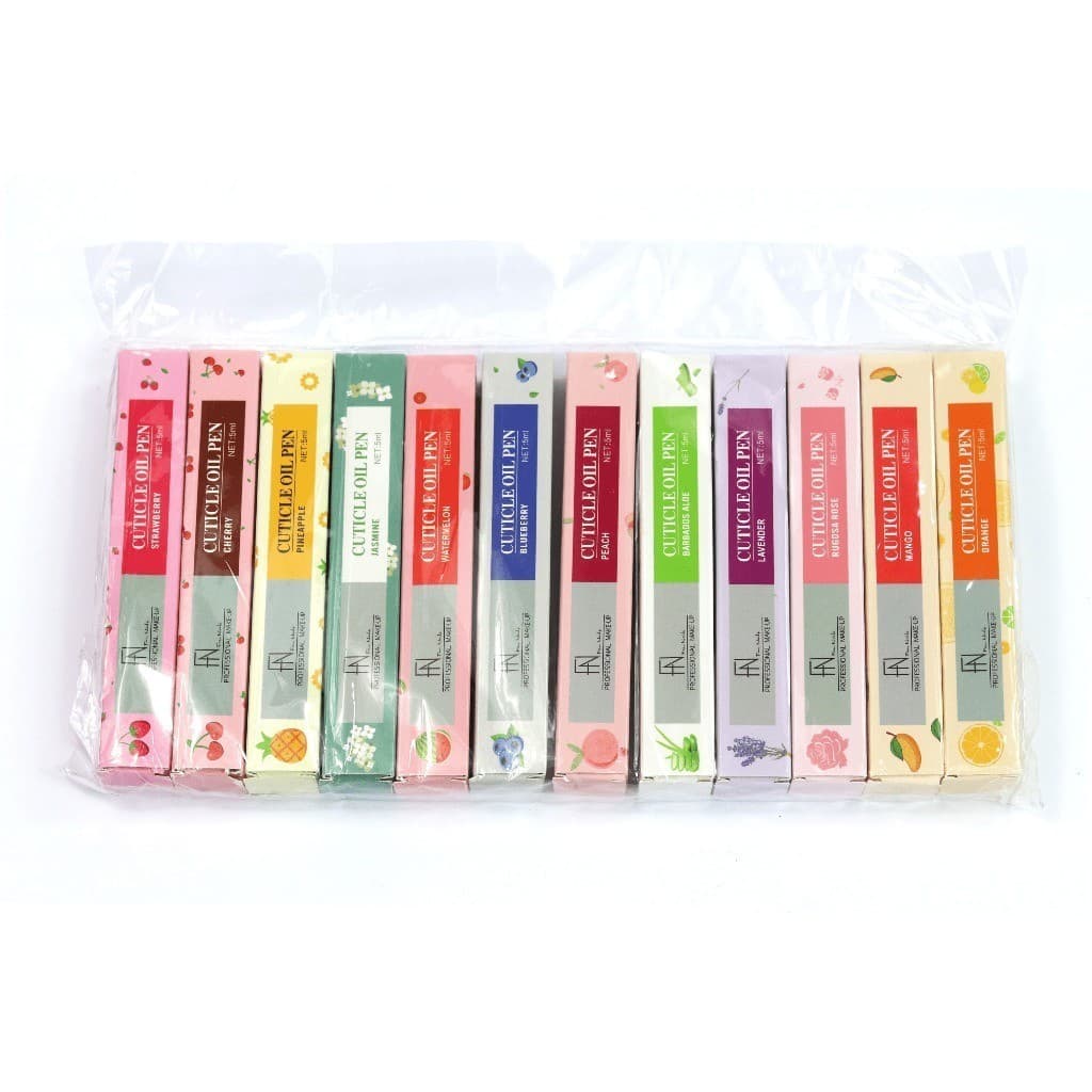 Caneta Hidratante de Cuticula l Óleo de Cuticula kit com 12 Unidades