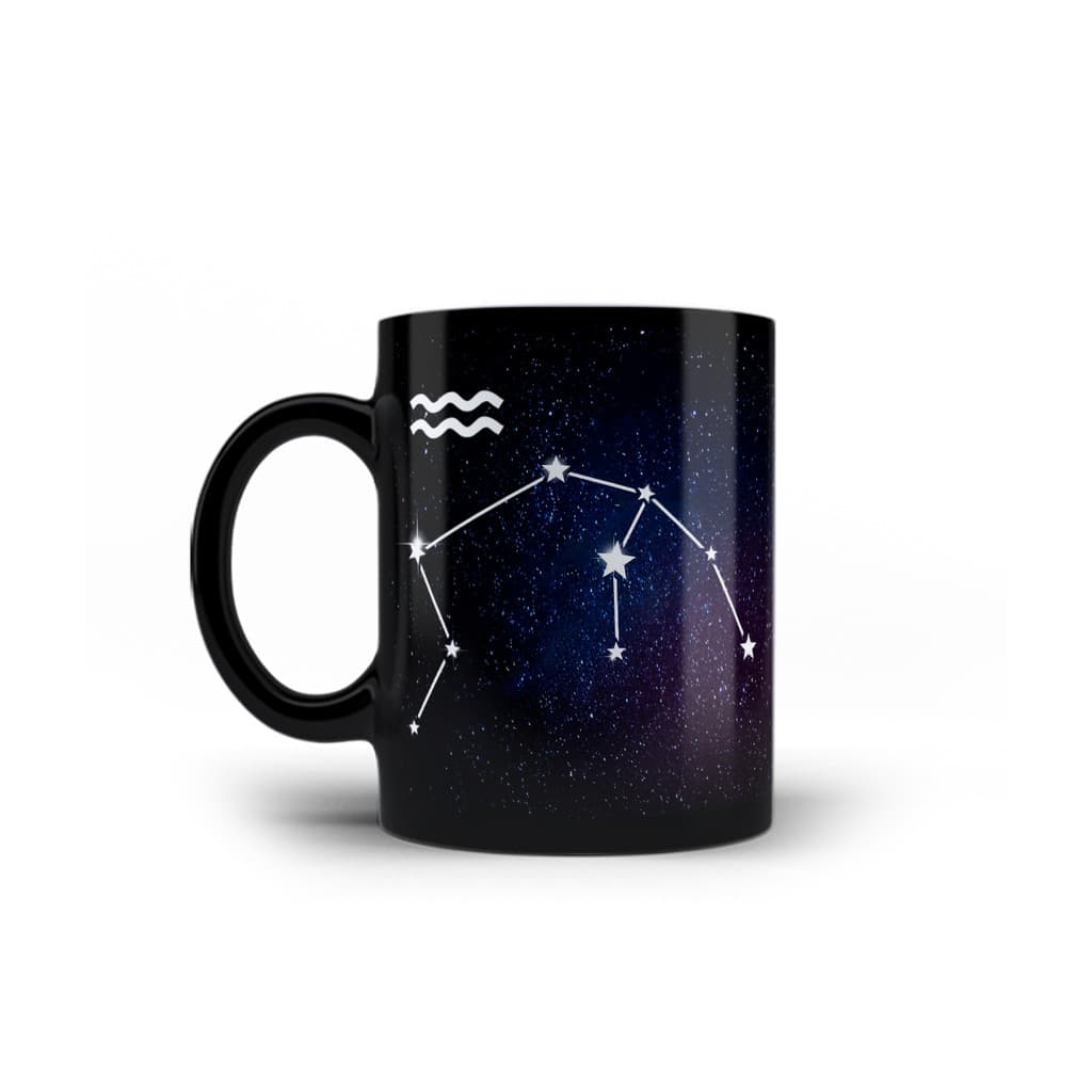 Caneca Signo de Aquário Constelação Zodíaco Aquarius 325mL