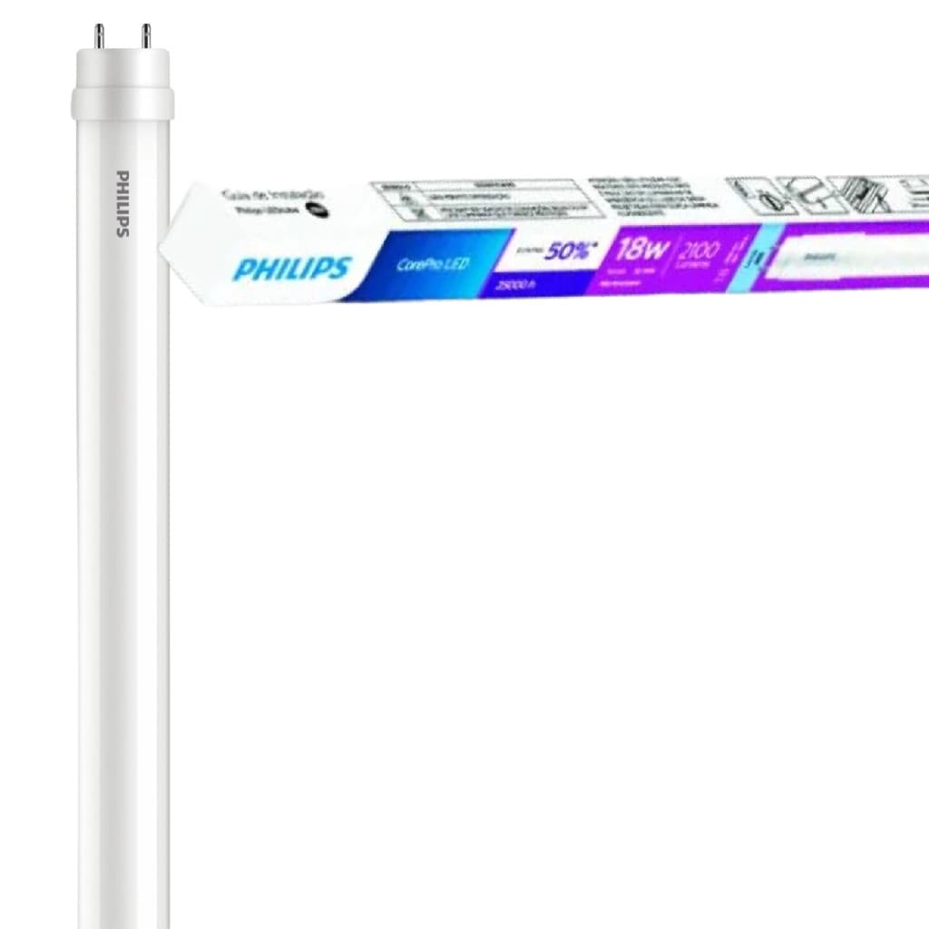 Kit 5 Lampada Led Tubular T8 18w 120cm Branco Frio 6500k Philips