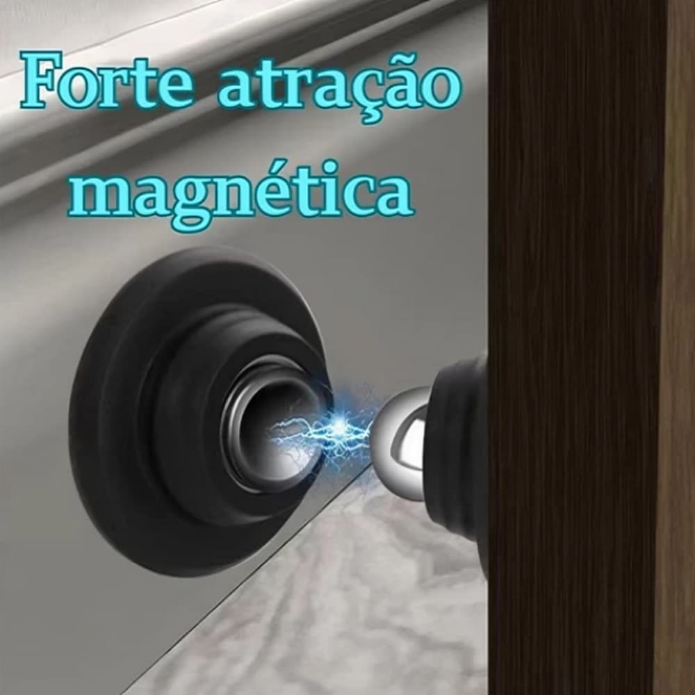 Prendedor Fixador Trava Porta inox Magnético Adesivo Inox