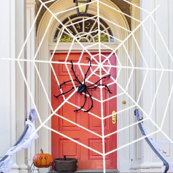 Teia De Aranha Gigante Artificial Decorativa Halloween
