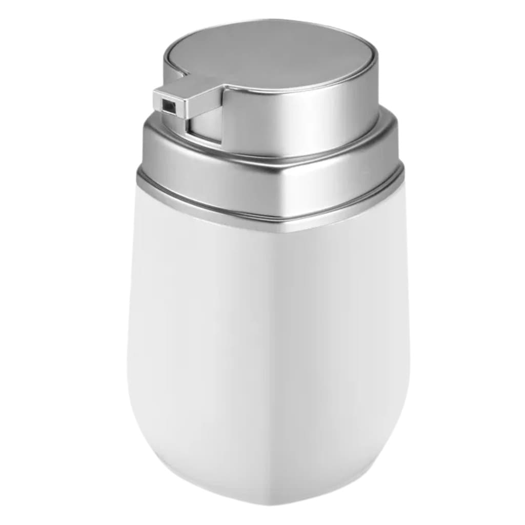 Dispenser Sabonete Branco e Prata Arthi 420ml