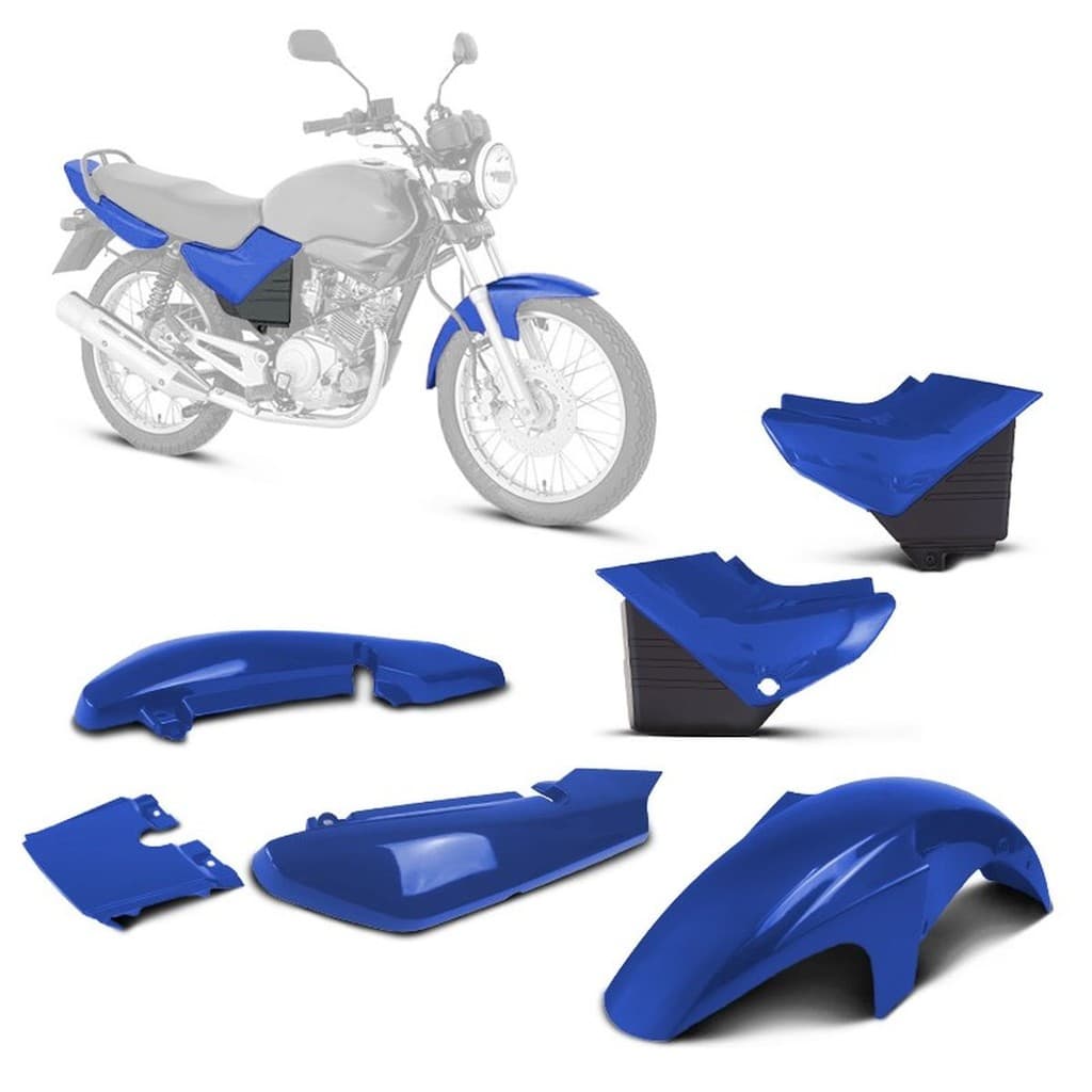Kit Carenagem 3 Peças Pro Tork Ybr 125 2000/08