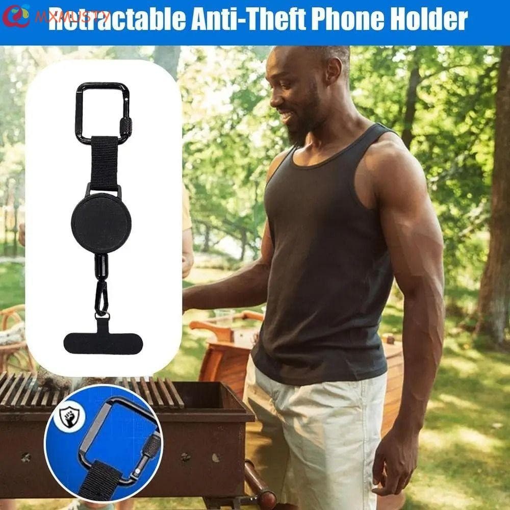 Corda Retrátil Para Telefone MXMUSTY , Cordão Anti-Queda Celular De Segurança