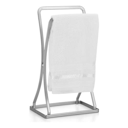 Porta Toalha Lavabo Pia De Banheiro Aço Arthi Prata Cromado Cromo Fosco