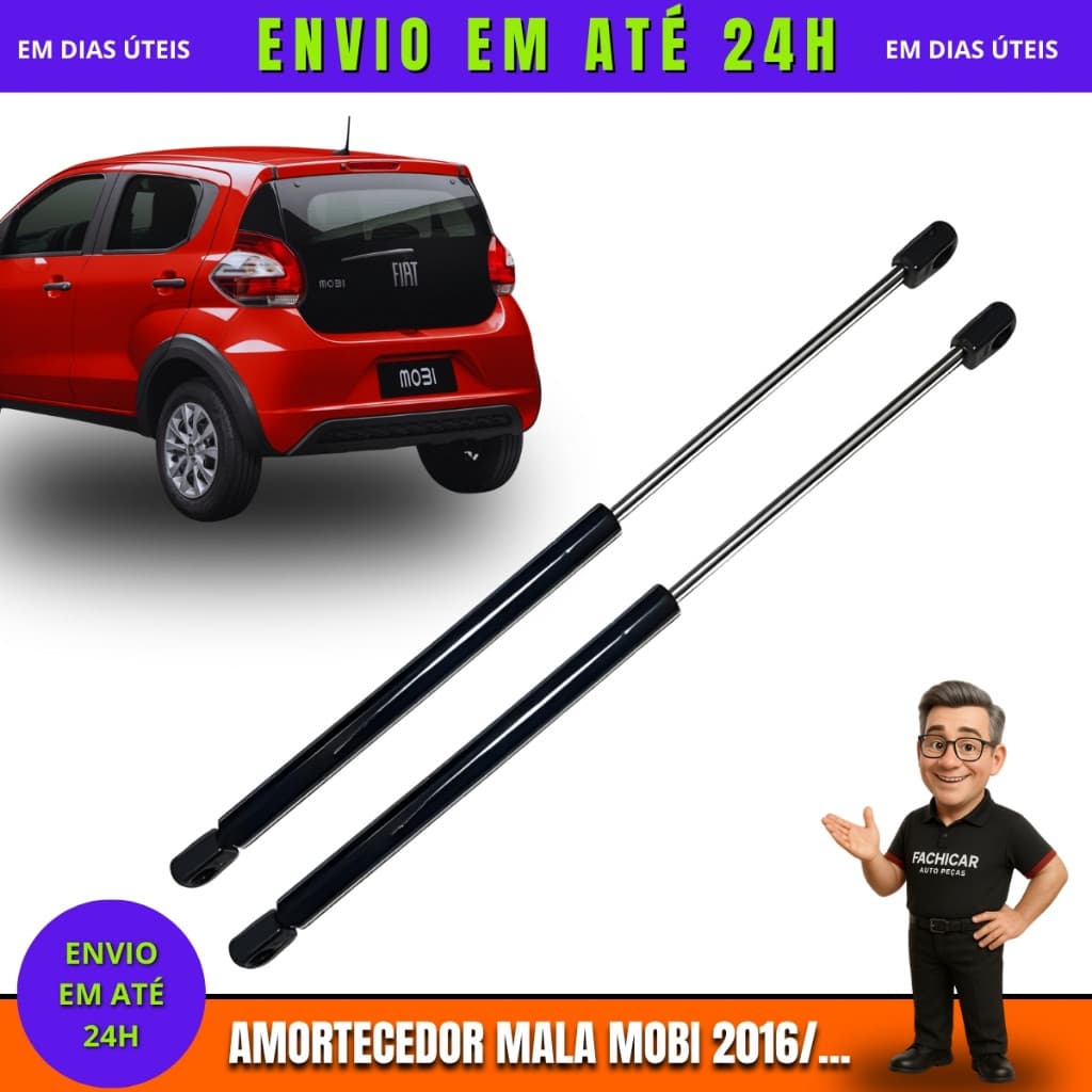Amortecedor Porta Mala Tampa Traseira Fiat Mobi 2016/...