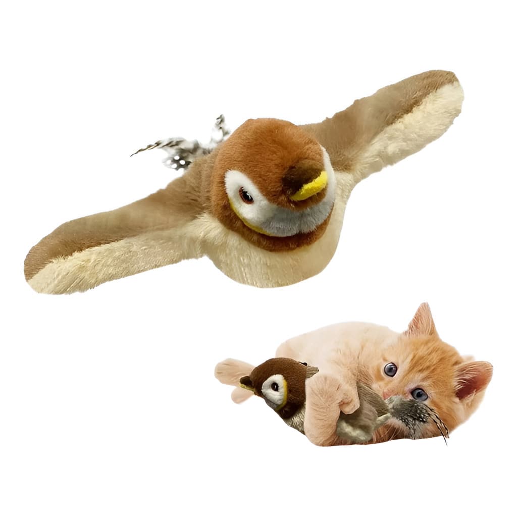 Brinquedos Para Gatos, Pássaro Voador Interativo Eletrônico