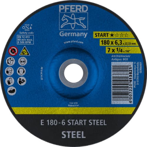 Disco Desbaste E 180-6 Start Steel - Pferd