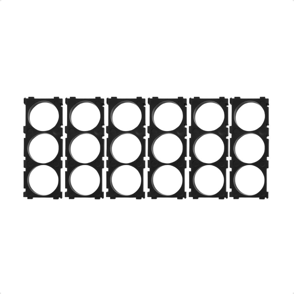 Kit 6 Pares Suporte para Baterias 18650 Armazene Organize e Proteja até 6 Baterias Li-ion com Segurança e Praticidade Ca