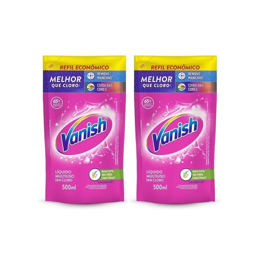 Kit Vanish Tira Manchas Roupas Coloridas 500ml - Kit 2 unidades